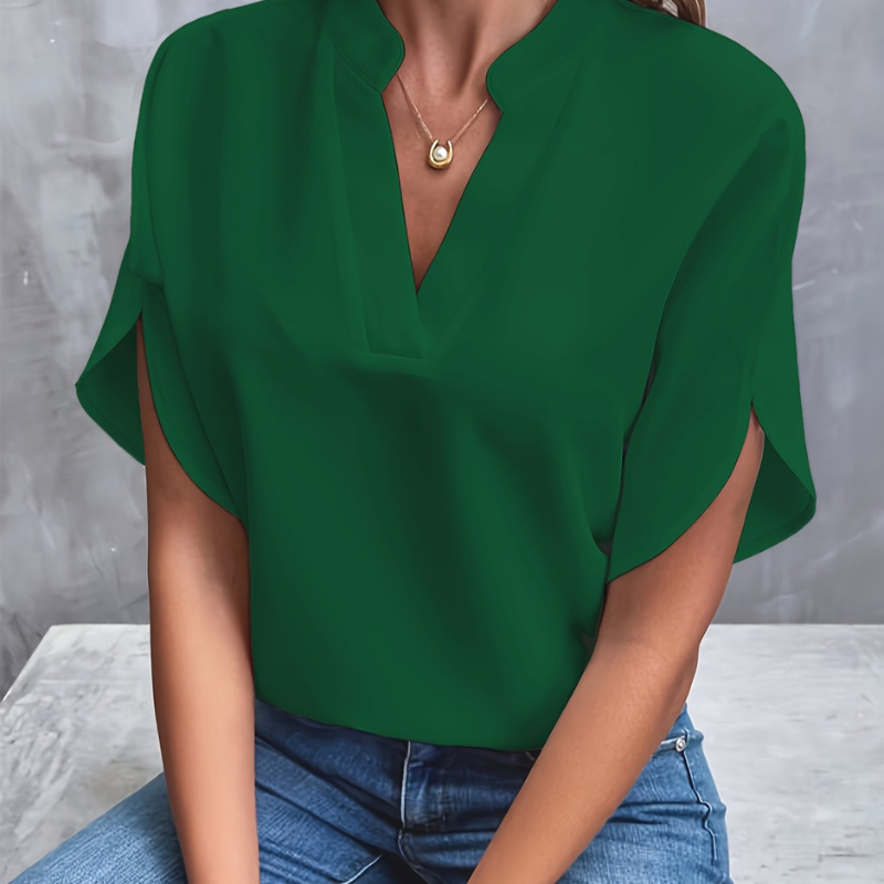Élodie – Blouse à manches courtes femme