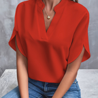 Élodie – Blouse à manches courtes femme