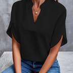Élodie – Blouse à manches courtes femme