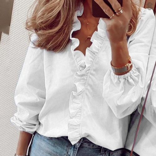 Éléonore – Chemise à volants femme