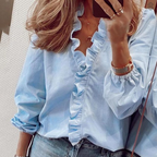 Éléonore – Chemise à volants femme