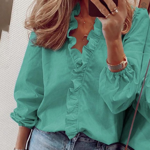 Éléonore – Chemise à volants femme