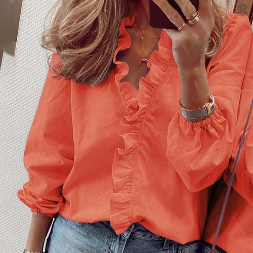 Éléonore – Chemise à volants femme