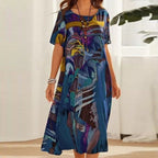 Solène – Robe d’été imprimée femme
