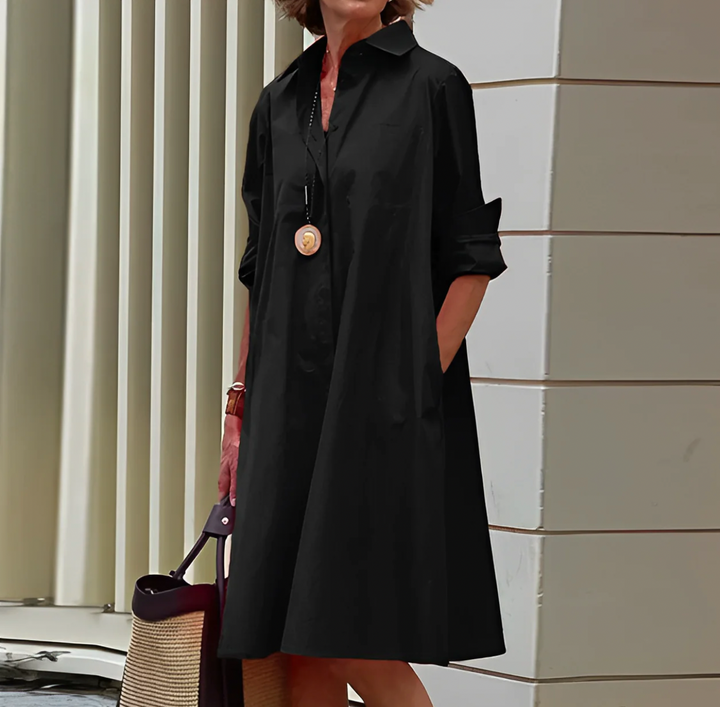 Élina – Robe chemise élégante femme