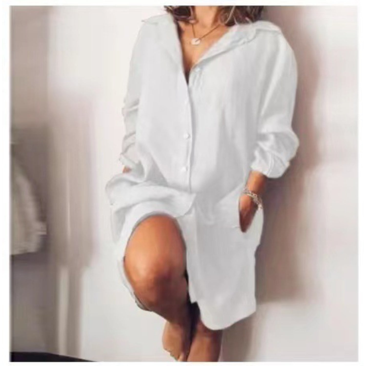 Noélie – Chemise longue femme