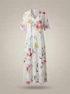 Clémence – Robe midi à imprimé floral femme