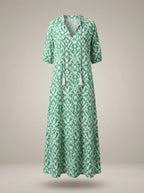 Clémence – Robe midi à imprimé floral femme