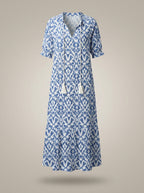Clémence – Robe midi à imprimé floral femme