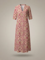 Clémence – Robe midi à imprimé floral femme