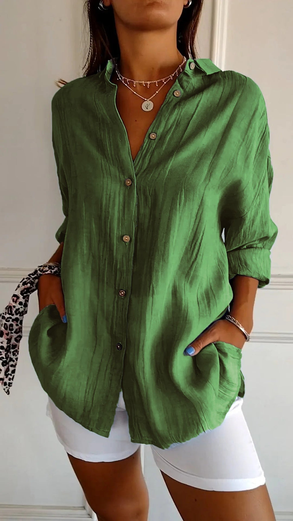 Lucie – Blouse à boutons femme