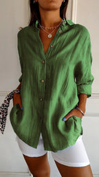 Lucie – Blouse à boutons femme