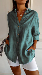 Lucie – Blouse à boutons femme