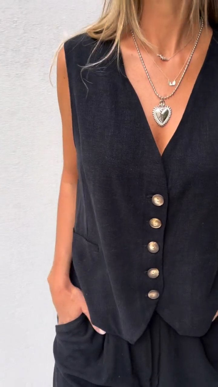 Clara – Ensemble deux pièces avec gilet femme