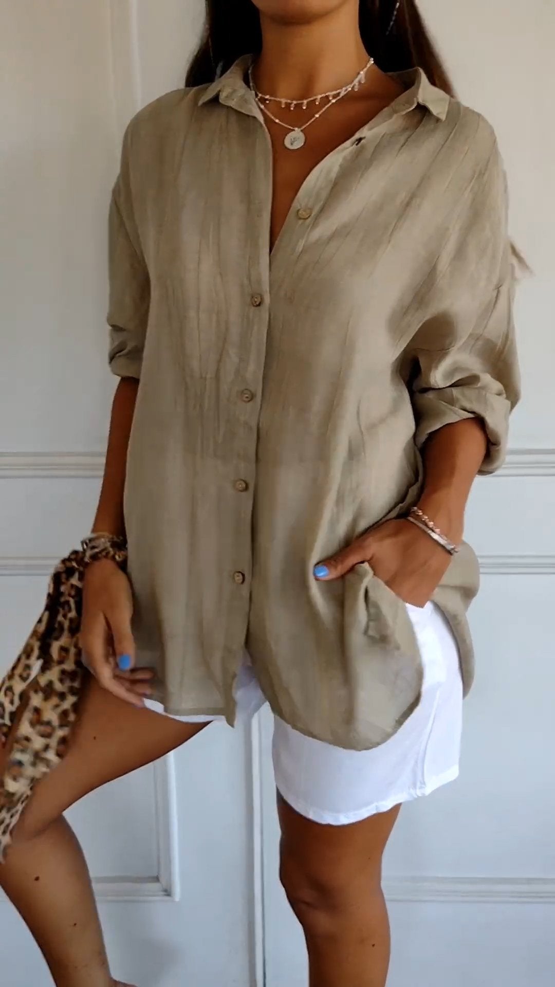Lucie – Blouse à boutons femme