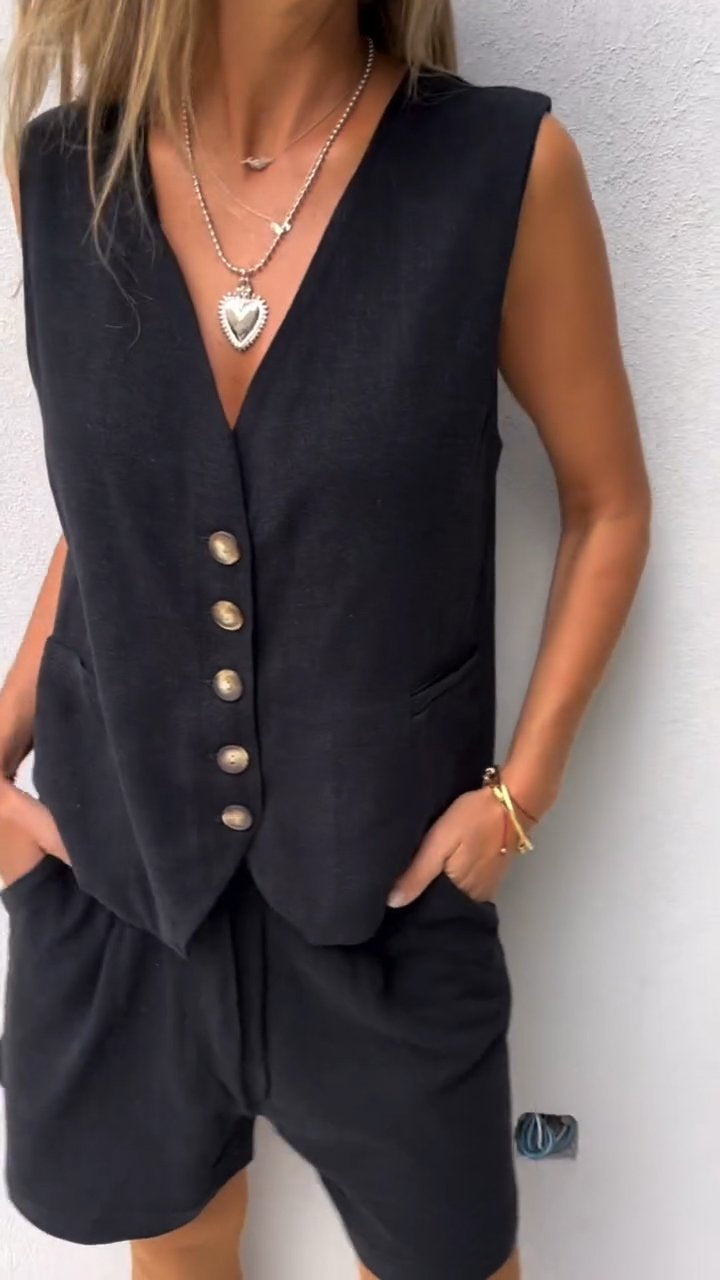 Clara – Ensemble deux pièces avec gilet femme