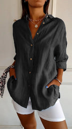 Lucie – Blouse à boutons femme